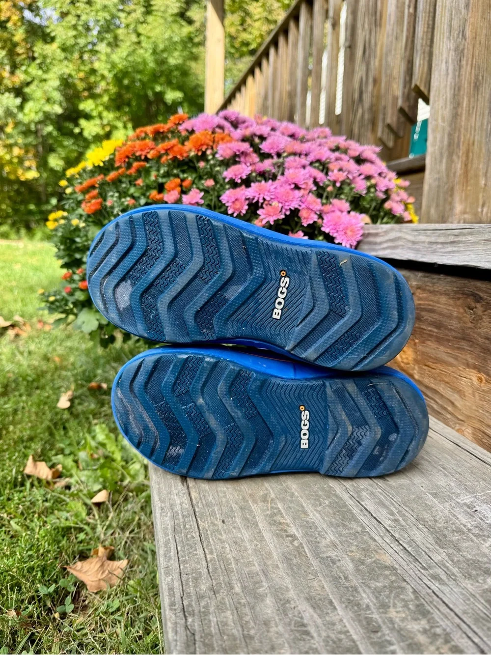 Bog Boots Kid’s Blue Trucks Waterproof Winter Boots